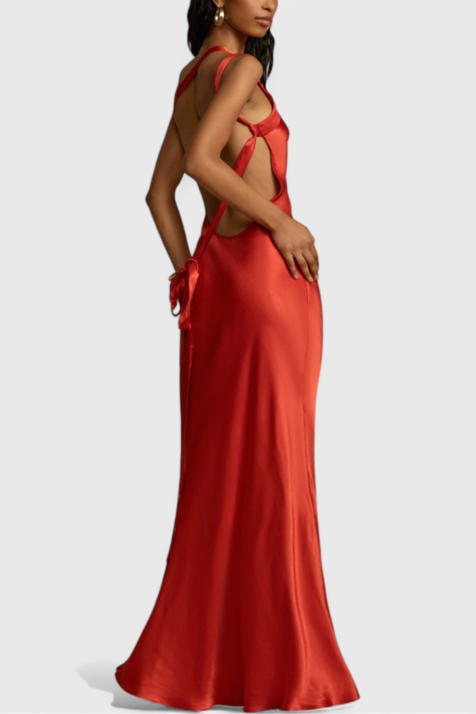 Lucia | Vestido con Tirantes y Espalda descubierta