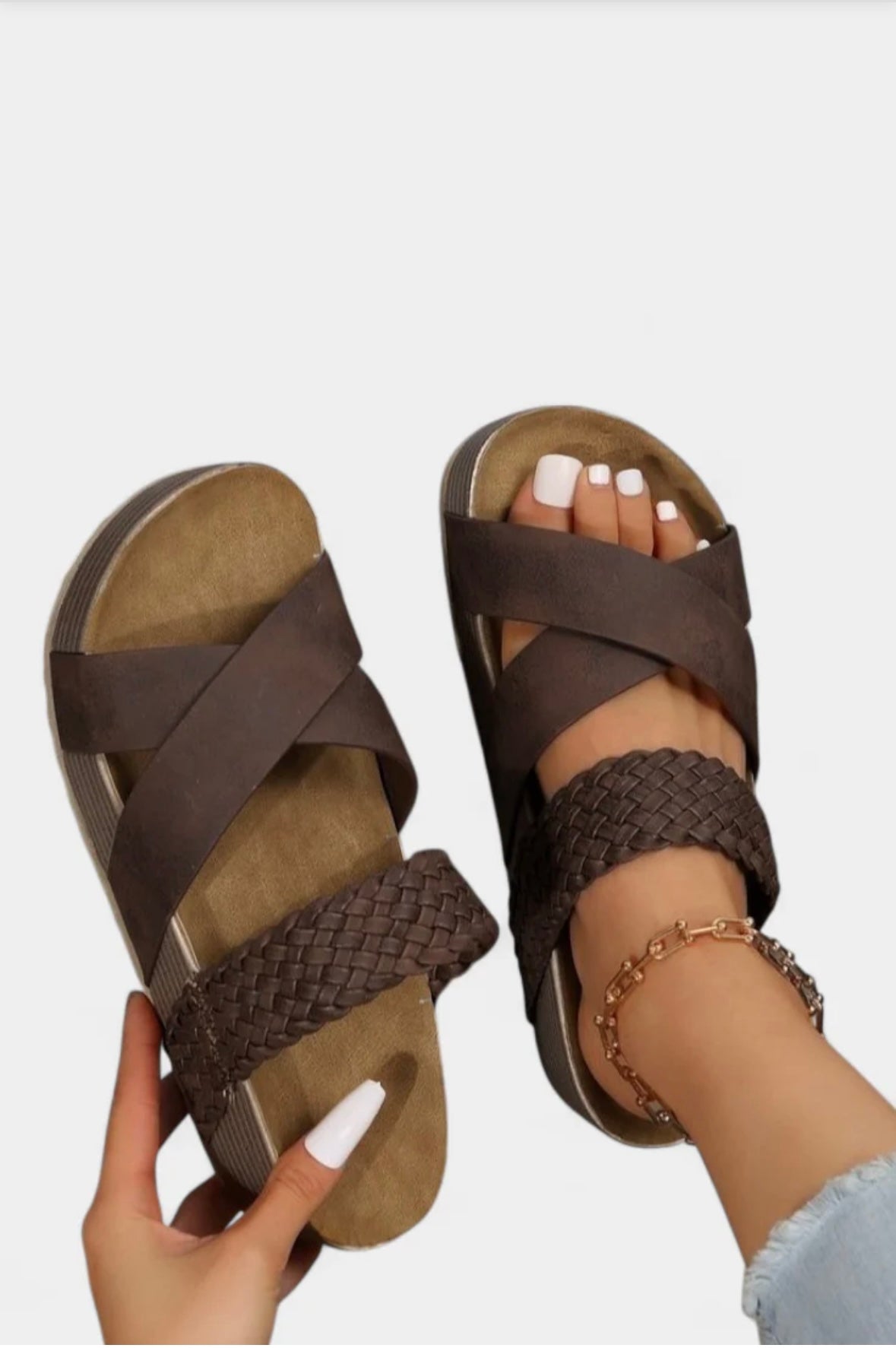 Serena | Sandalias trenzadas de altura