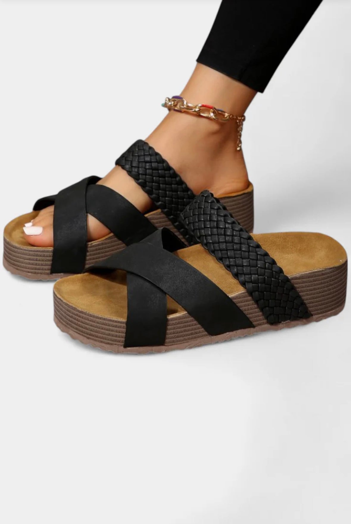 Serena | Sandalias trenzadas de altura