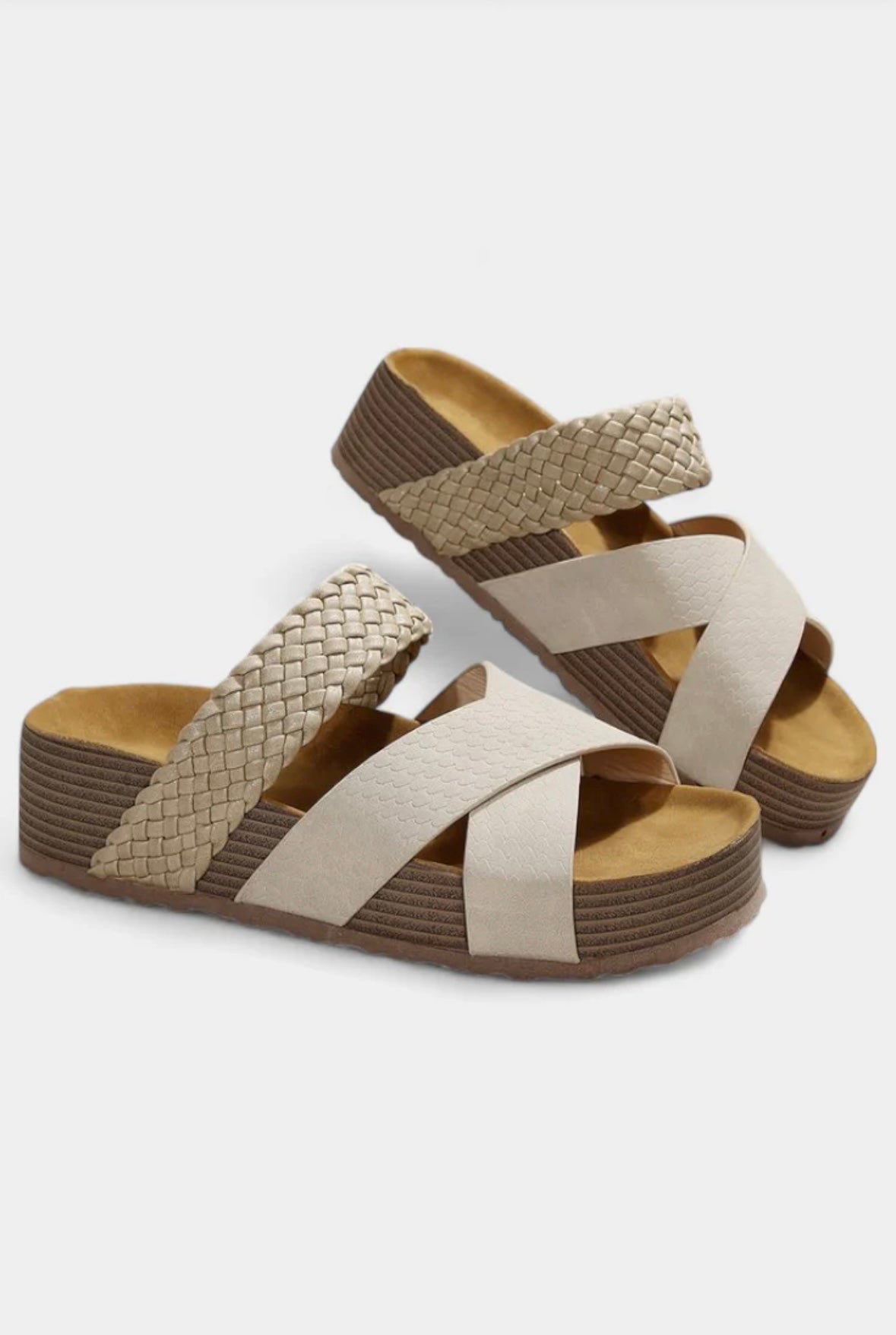 Serena | Sandalias trenzadas de altura