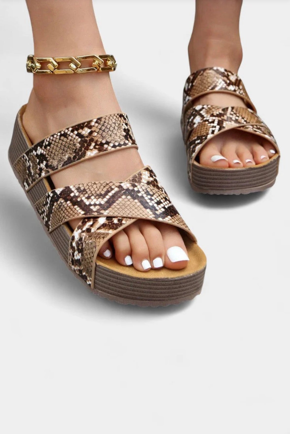 Serena | Sandalias trenzadas de altura