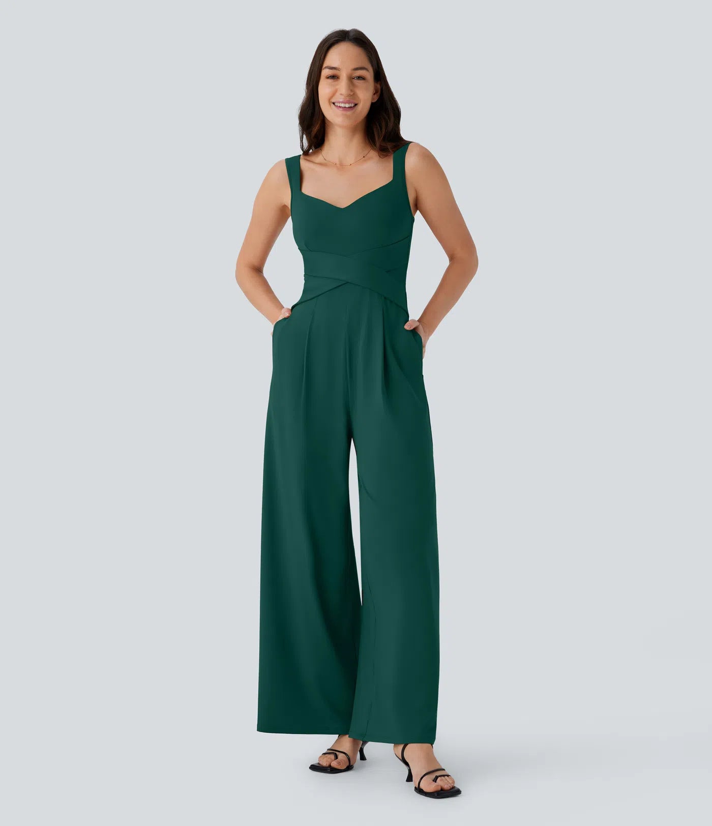 Julia | Mono casual con espalda descubierta y bolsillos laterales