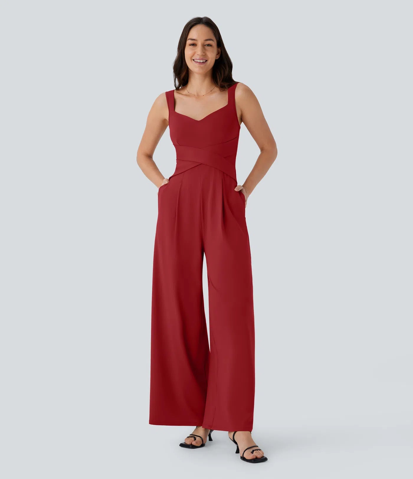 Julia | Mono casual con espalda descubierta y bolsillos laterales