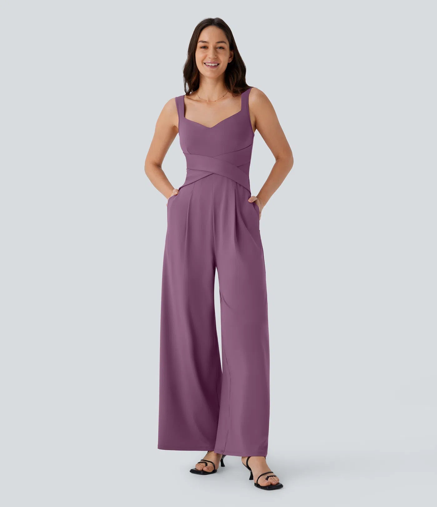 Julia | Mono casual con espalda descubierta y bolsillos laterales