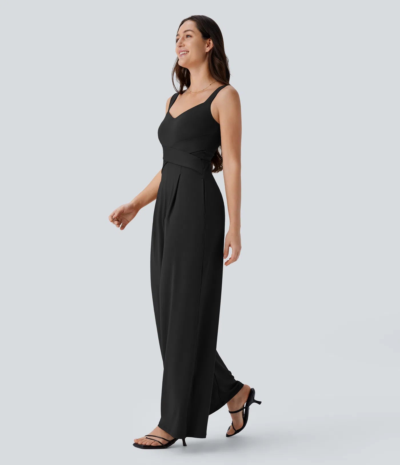 Julia | Mono casual con espalda descubierta y bolsillos laterales