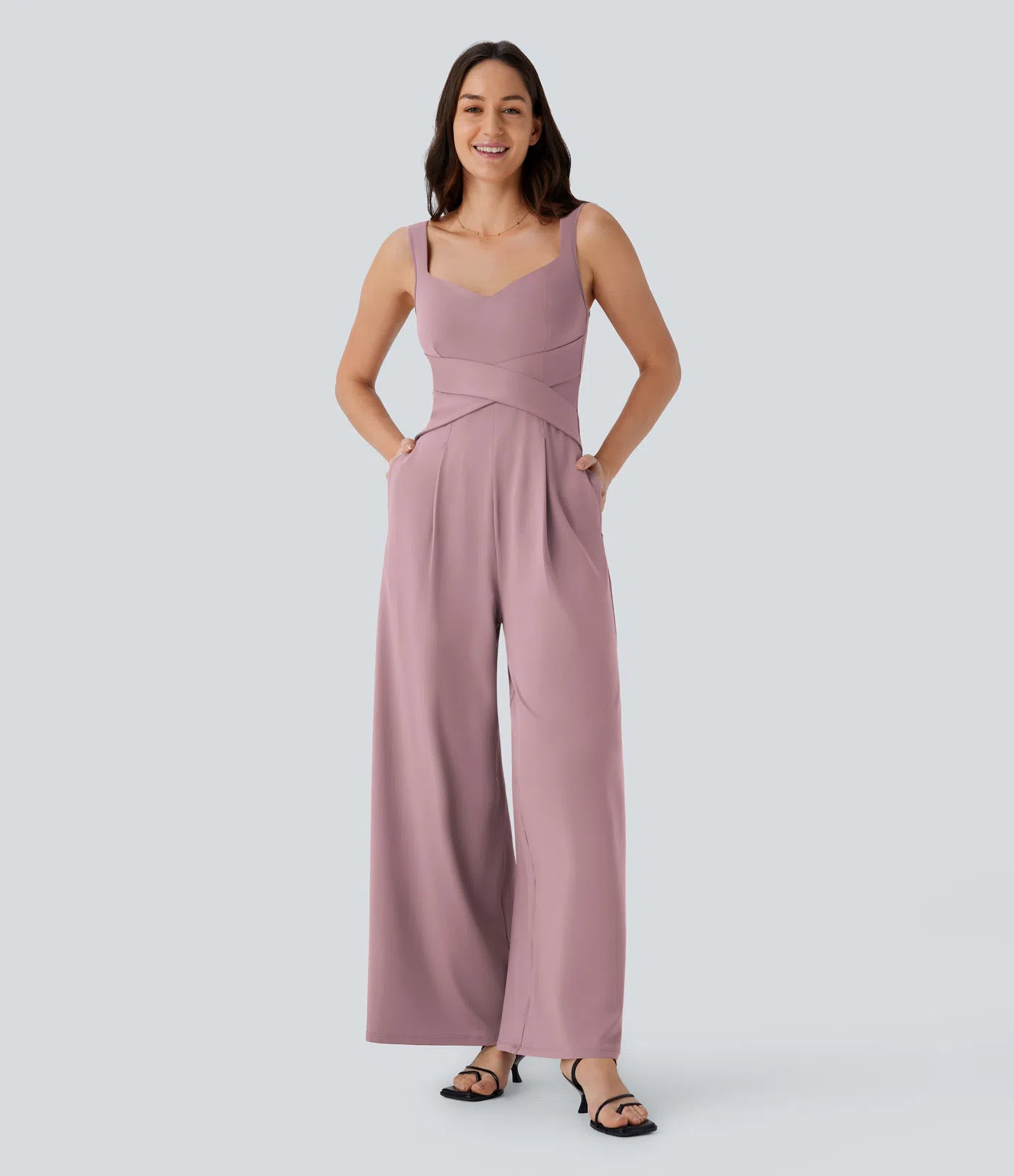 Julia | Mono casual con espalda descubierta y bolsillos laterales