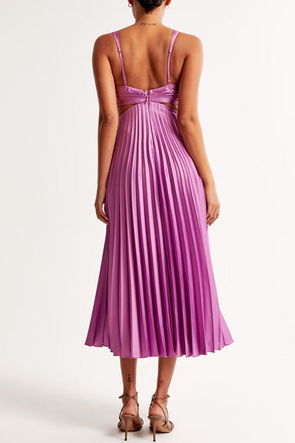 Elisa | Elegante vestido largo plisado
