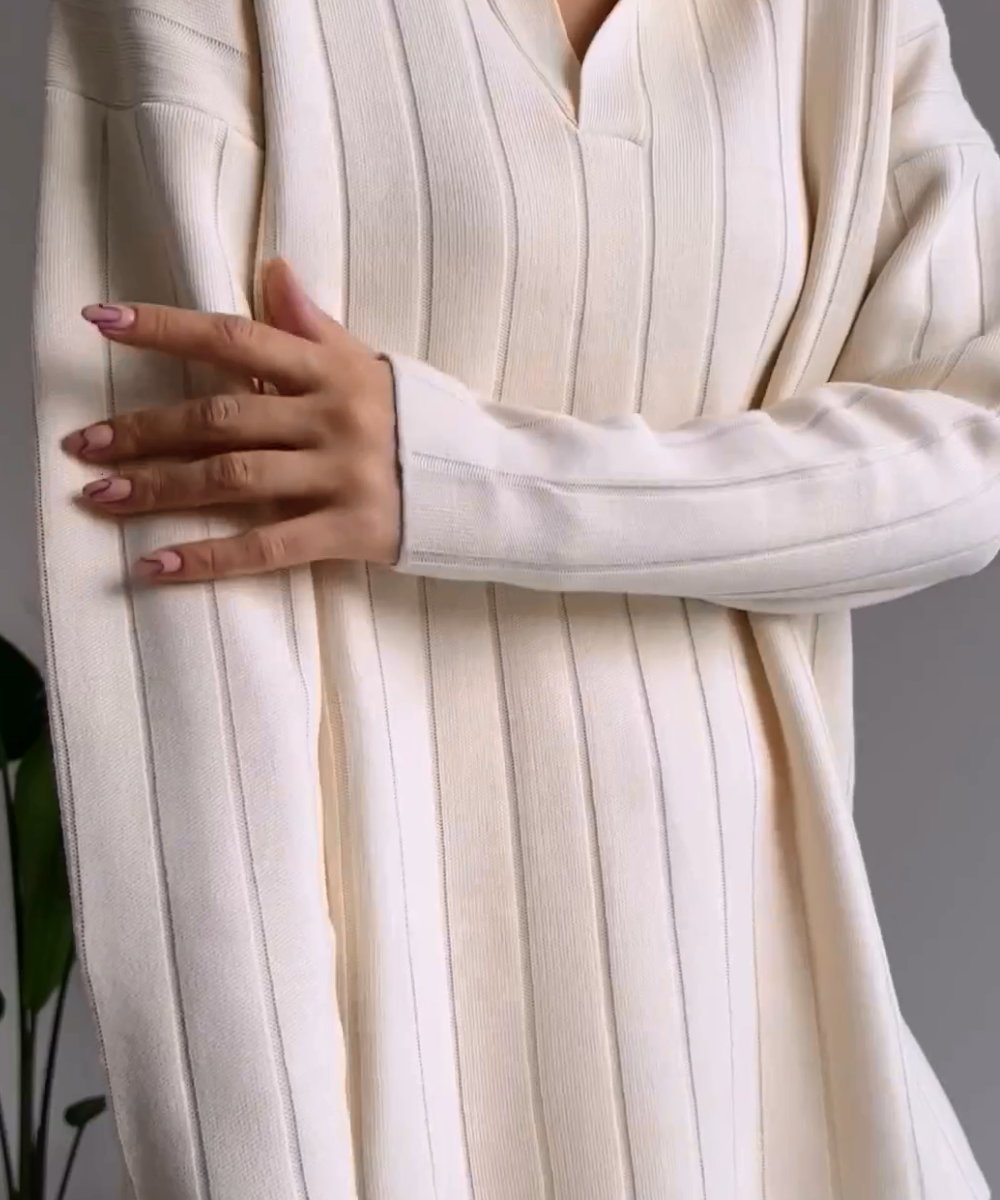 Conjunto Marie De Dos Piezas Jersey Cuello V