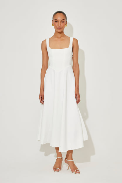 Amelia™ | Vestido Corte Elegante con Escote Cuadrado
