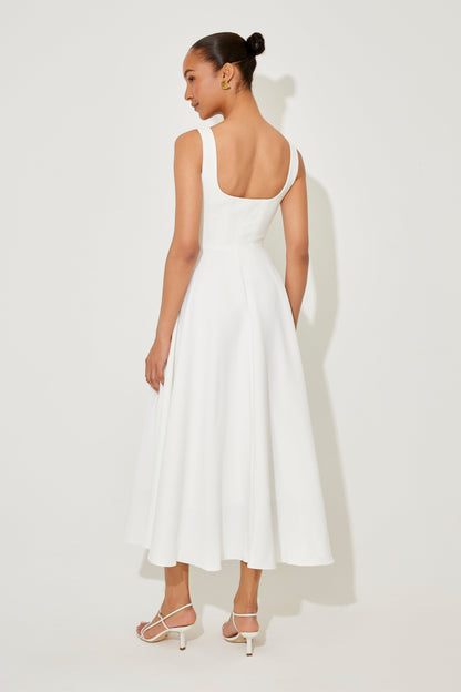 Amelia™ | Vestido Corte Elegante con Escote Cuadrado