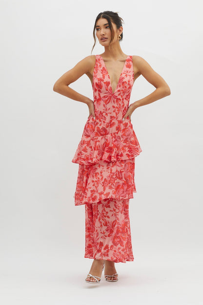 Faye™ | Vestido Midi Bloom Shift