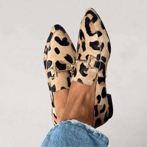 Estefanía | Mocasines Leopard Luxe