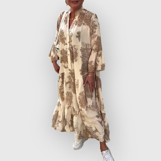 Mirone™ | Vestido largo con estampado floral