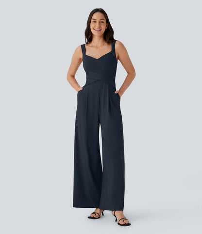 Julia | Mono casual con espalda descubierta y bolsillos laterales