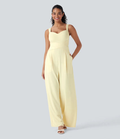 Julia | Mono casual con espalda descubierta y bolsillos laterales